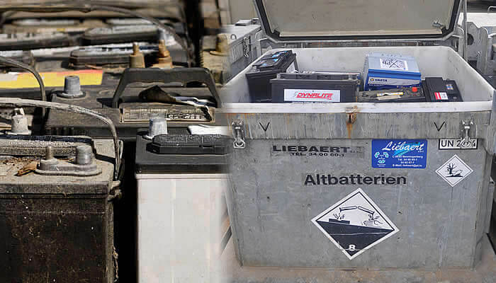 Achat, recyclage et récupération des batteries